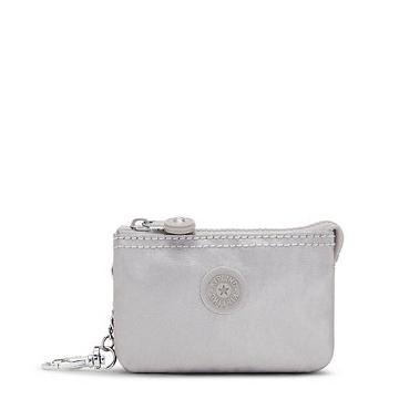 Kipling Creativity Mini Metallic Pouch Keychain Vesker Sølv | NO 1114WN